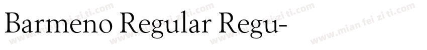 Barmeno Regular Regu字体转换